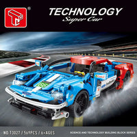 Thumbnail for Building Blocks Tech MOC T3027 Super Sports Racing Car Bricks Toys Construction Set Toys - 1