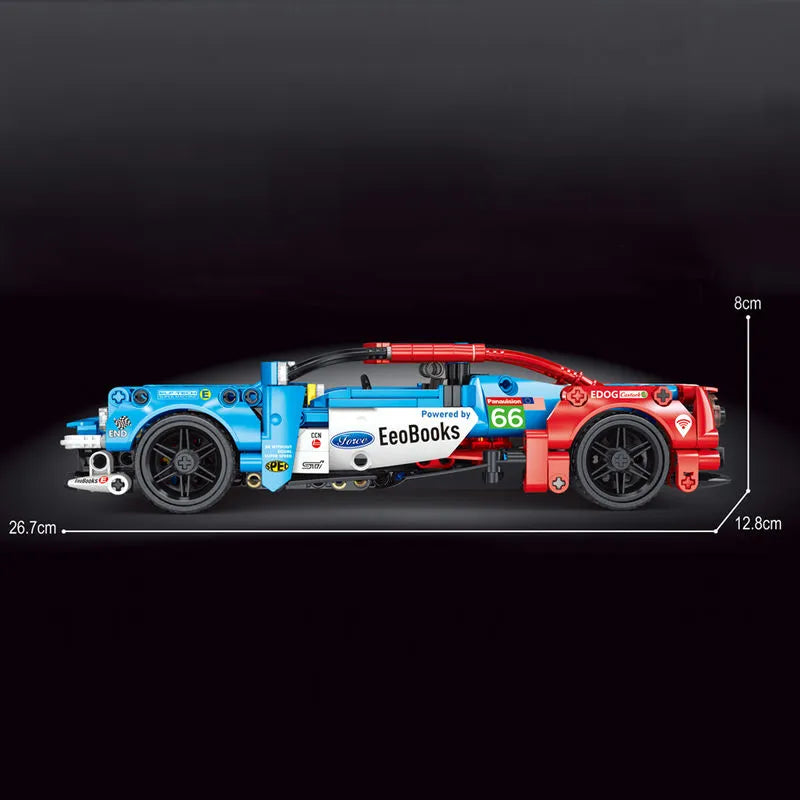 Building Blocks Tech MOC T3027 Super Sports Racing Car Bricks Toys Construction Set Toys - 4
