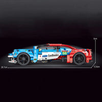 Thumbnail for Building Blocks Tech MOC T3027 Super Sports Racing Car Bricks Toys - 4