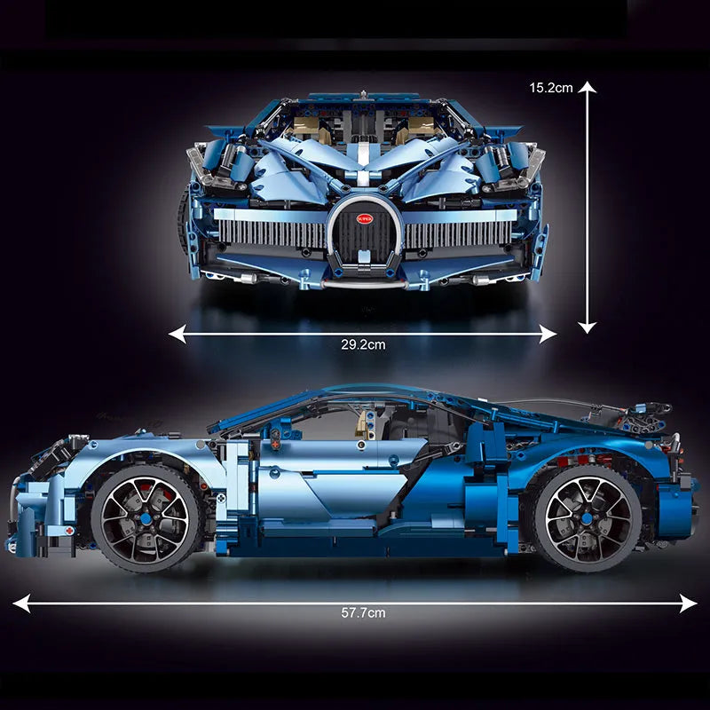Building Blocks Tech MOC T5004 Bugatti Divo Racing Car Bricks Toys - 6