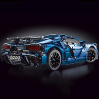 Thumbnail for Building Blocks Tech MOC T5004 Bugatti Divo Racing Car Bricks Toys Construction Set Toys - 4