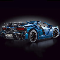 Thumbnail for Building Blocks Tech MOC T5004 Bugatti Divo Racing Car Bricks Toys - 4