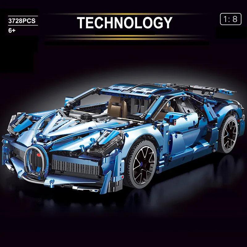 Building Blocks Tech MOC T5004 Bugatti Divo Racing Car Bricks Toys Construction Set Toys - 2