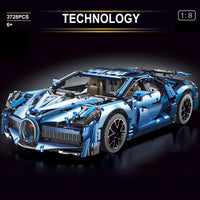 Thumbnail for Building Blocks Tech MOC T5004 Bugatti Divo Racing Car Bricks Toys Construction Set Toys - 2