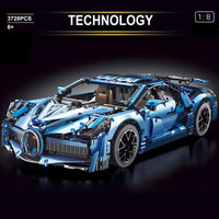 Thumbnail for Building Blocks Tech MOC T5004 Bugatti Divo Racing Car Bricks Toys - 2