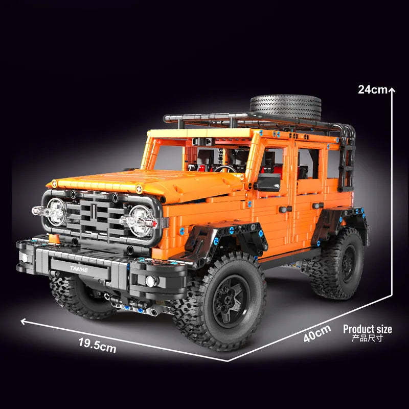 Building Blocks Tech MOC T5015 Off-Road SUV AWD Tank 300 Car Bricks Toys - 5
