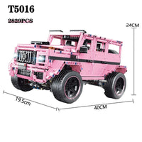 Thumbnail for Building Blocks Tech MOC T5016B King Kong Barbie Off-Road SUV Bricks Toy - 8