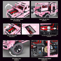 Thumbnail for Building Blocks Tech MOC T5016B King Kong Barbie Off-Road SUV Bricks Toy - 7