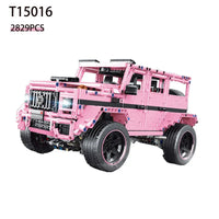 Thumbnail for Building Blocks Tech MOC T5016B RC Off-Road SUV King Kong Barbie Bricks Toy Construction Set Toys - 5