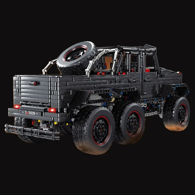 Building Blocks Tech MOC T5020A LAND CRUISER Off - Road Truck Bricks Toy - 6