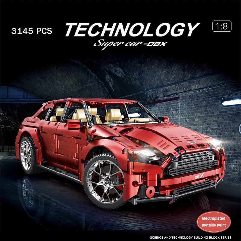Building Blocks Tech MOC T5024B Aston Martin DBX Racing Car Bricks Toys - 2