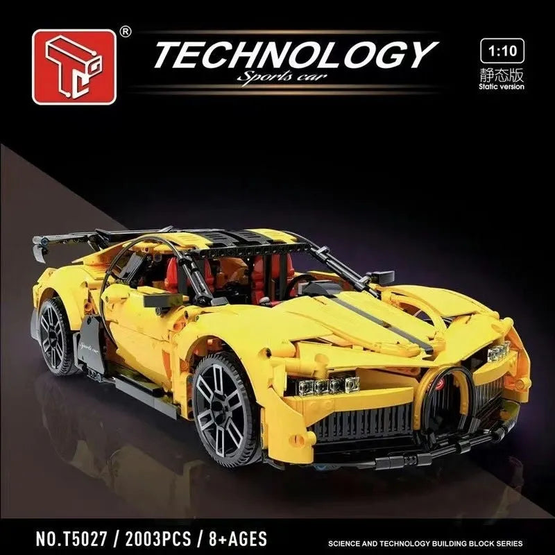 Building Blocks Tech MOC T5027B Supercar Hyper Racing Car Bricks Toys Construction Set Toys - 2