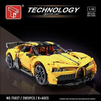 Thumbnail for Building Blocks Tech MOC T5027B Supercar Hyper Racing Car Bricks Toys Construction Set Toys - 2