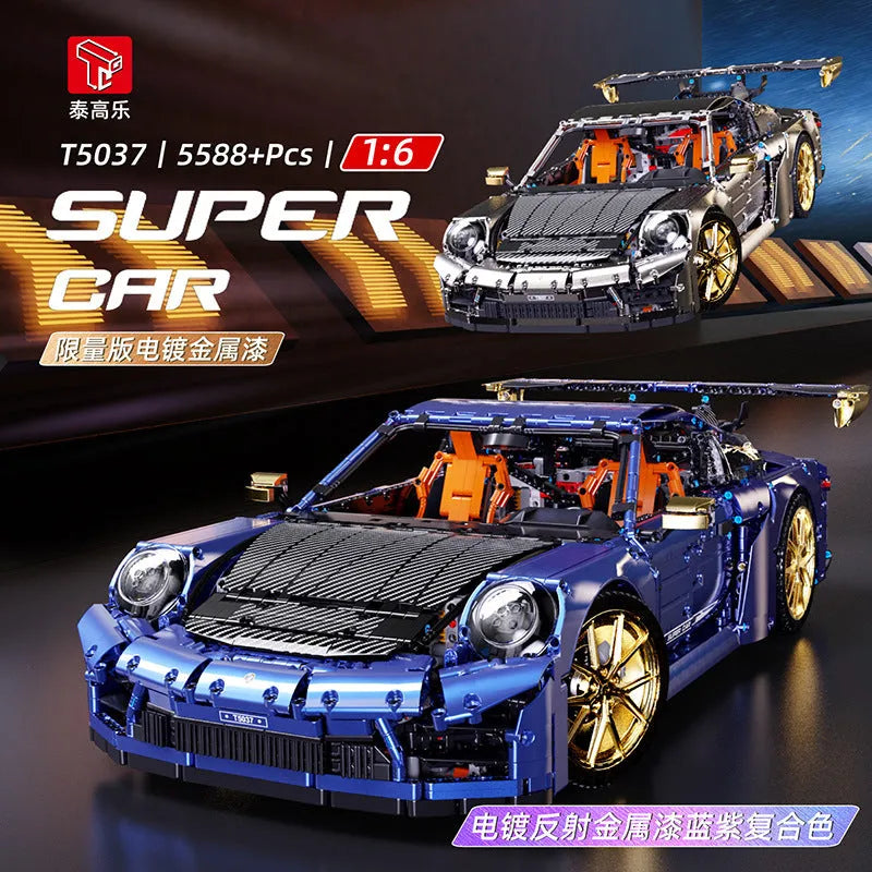 Building Blocks Technical MOC Classic Super Sports Car Bricks Toys T5037A Construction Set Toys - 2