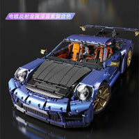 Thumbnail for Building Blocks Technical MOC Classic Super Sports Car Bricks Toys T5037A - 4
