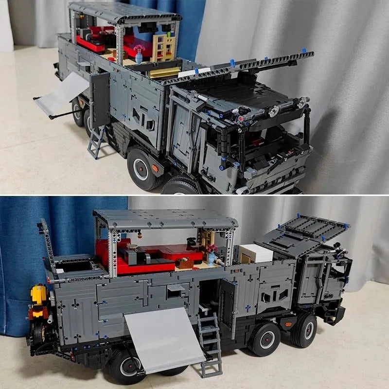 Building Blocks Technical MOC RV Off-Road Heavy Truck Bricks Toys T4009 - 7