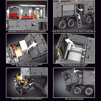 Thumbnail for Building Blocks Technical MOC RV Off-Road Heavy Truck Bricks Toys T4009 - 4