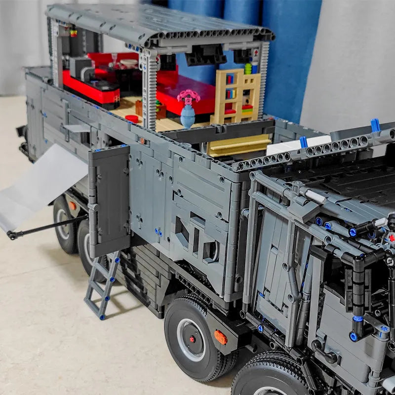 Building Blocks Technical MOC RV Off - Road Heavy Truck Bricks Toys T4009 - 11