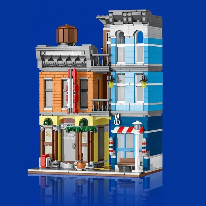 Building Blocks City Street Detective Agency Office Bricks Toy - 3