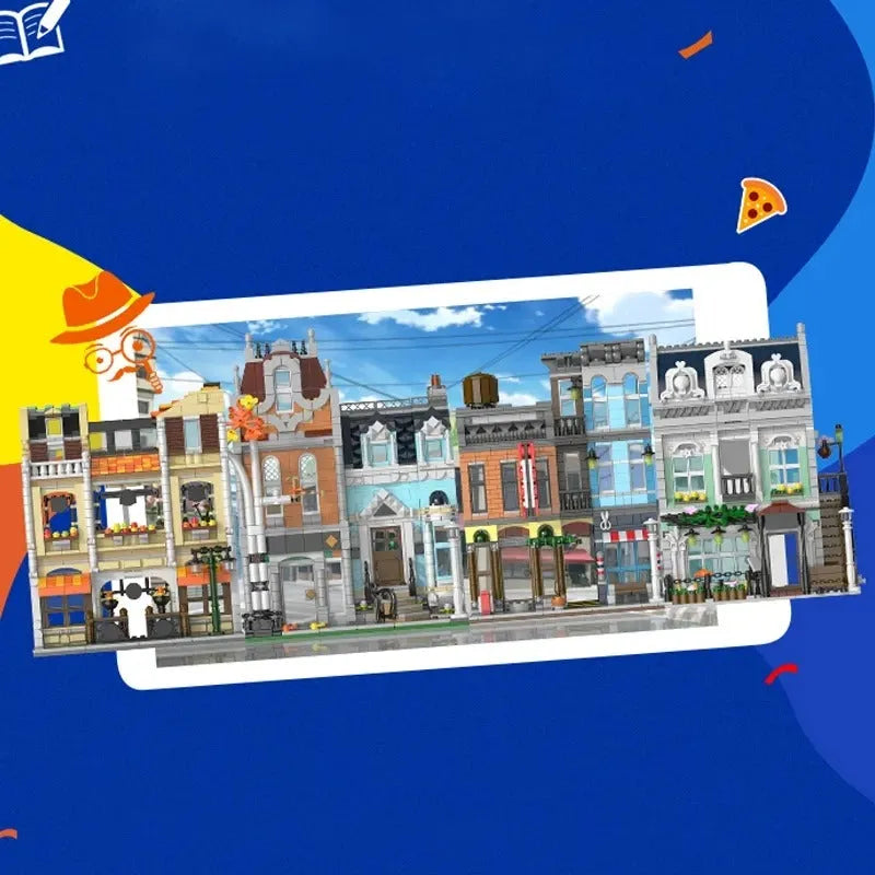 Building Blocks City Street Detective Agency Office Bricks Toy - 5