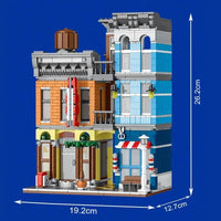 Thumbnail for Building Blocks City Street Detective Agency Office Bricks Toy - 6