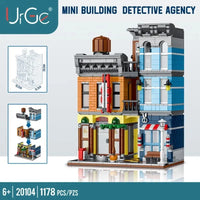 Thumbnail for Building Blocks City Street Detective Agency Office Bricks Toy - 2