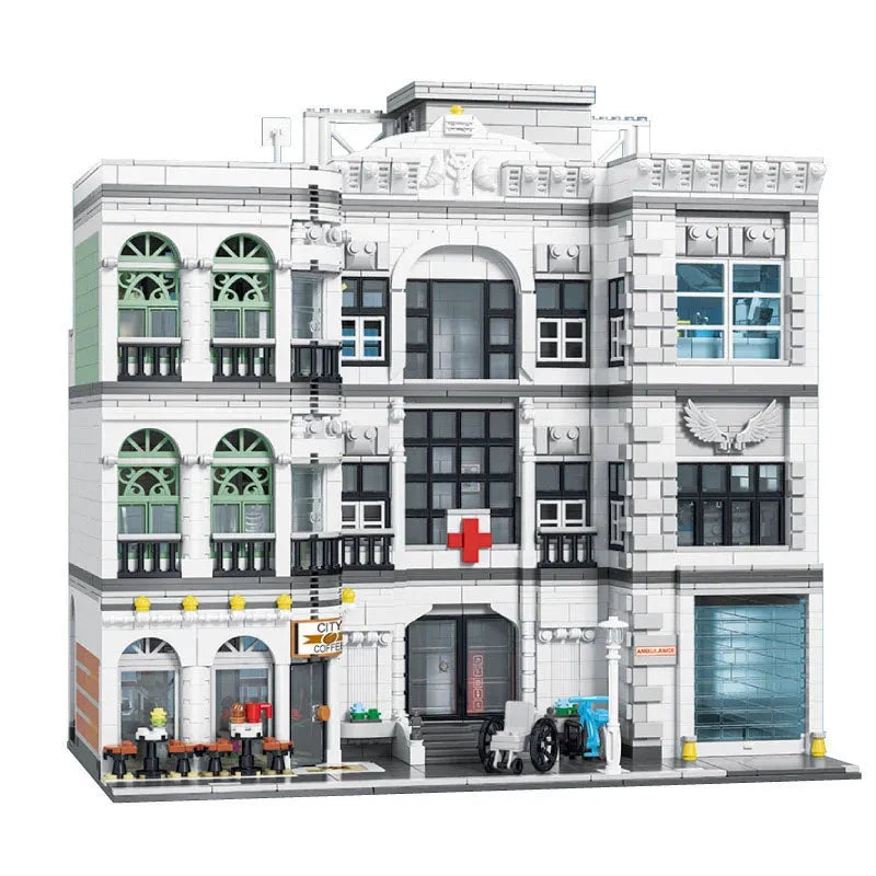 Building Blocks Building Blocks MOC Expert City Street Hospital Bricks Toy Construction Set Toys - 3