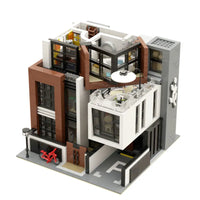 Thumbnail for Building Blocks City Experts Street MOC Brown Modern Villa Bricks Toy 10204 Construction Set Toys - 3