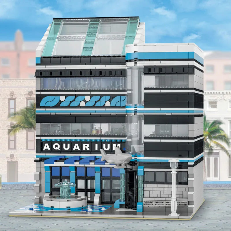 Building Blocks City Street MOC Aquarium Ocean Museum Bricks Toys - 5