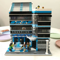 Thumbnail for Building Blocks MOC 10186 City Street Expert Ocean Museum Bricks Toy - 6