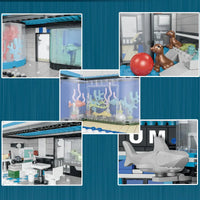 Thumbnail for Building Blocks MOC 10186 City Street Expert Ocean Museum Bricks Toy Construction Set Toys - 14
