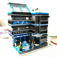 Thumbnail for Building Blocks MOC 10186 City Street Expert Ocean Museum Bricks Toy Construction Set Toys - 5