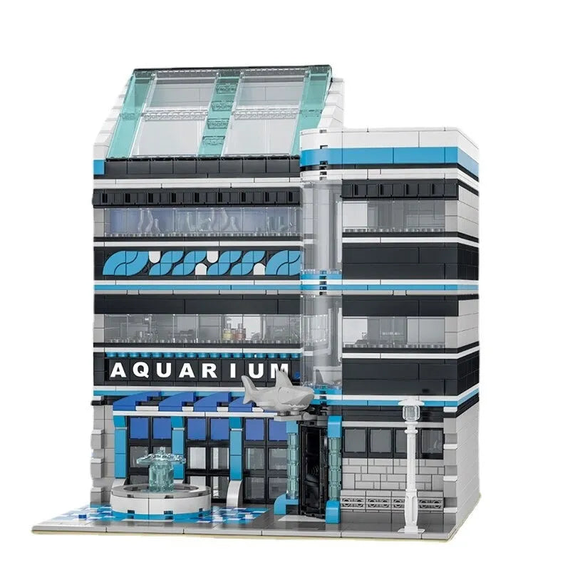 Building Blocks MOC 10186 City Street Expert Ocean Museum Bricks Toy - 1