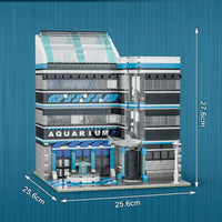 Thumbnail for Building Blocks MOC 10186 City Street Expert Ocean Museum Bricks Toy - 3