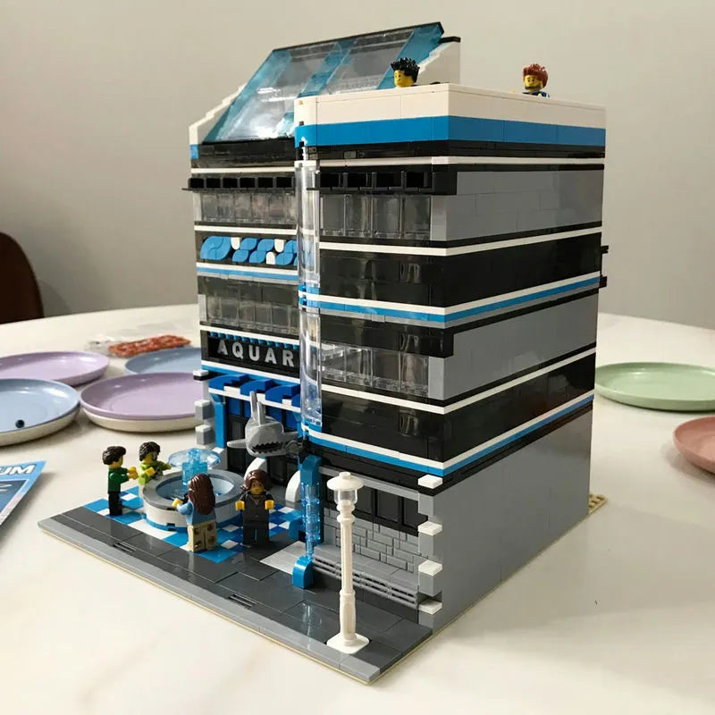 Building Blocks MOC 10186 City Street Expert Ocean Museum Bricks Toy Construction Set Toys - 4