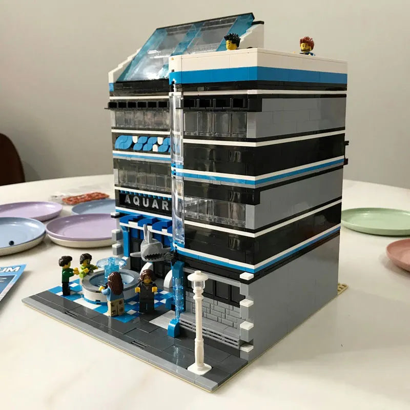 Building Blocks MOC 10186 City Street Expert Ocean Museum Bricks Toy - 4