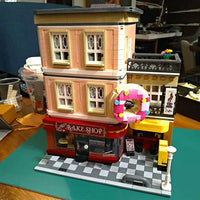 Thumbnail for Building Blocks MOC City Street Expert Bakery Shop Bricks Toy 10180 - 7