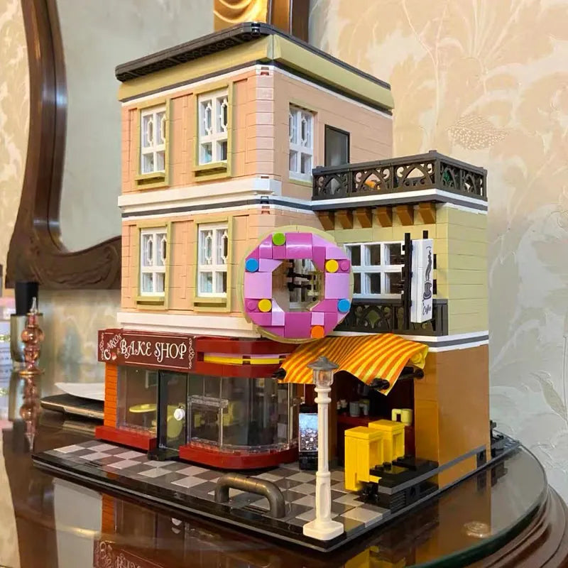 Building Blocks MOC City Street Expert Bakery Shop Bricks Toy 10180 - 14