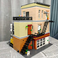 Thumbnail for Building Blocks MOC City Street Expert Bakery Shop Bricks Toy 10180 - 18