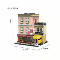 Thumbnail for Building Blocks MOC City Street Expert Bakery Shop Bricks Toy 10180 - 3