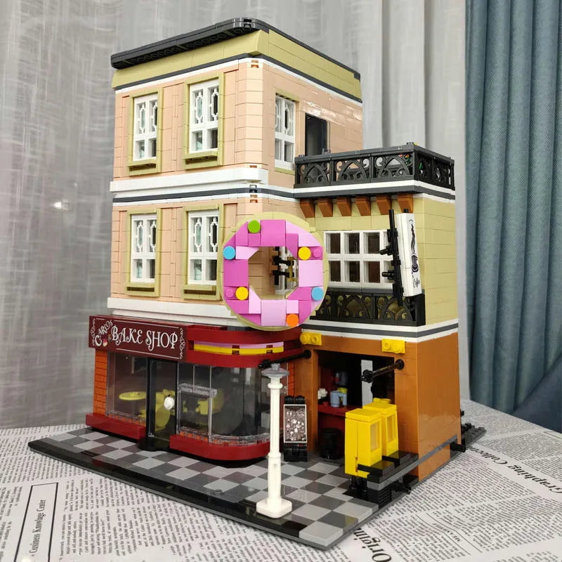 Building Blocks MOC City Street Expert Bakery Shop Bricks Toy 10180 - 17