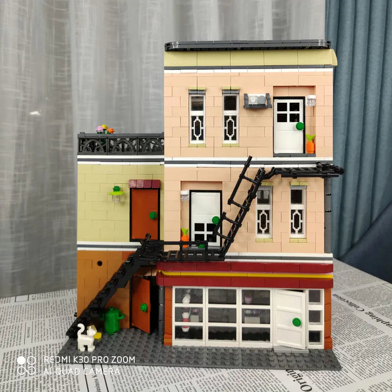 Building Blocks MOC City Street Expert Bakery Shop Bricks Toy 10180 - 9