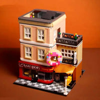 Thumbnail for Building Blocks MOC City Street Expert Bakery Shop Bricks Toy 10180 Construction Set Toys - 15