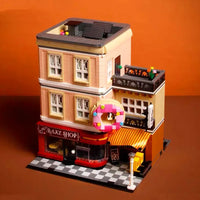 Thumbnail for Building Blocks MOC City Street Expert Bakery Shop Bricks Toy 10180 - 15