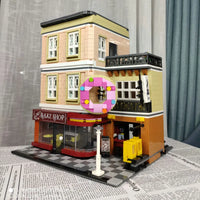 Thumbnail for Building Blocks MOC City Street Expert Bakery Shop Bricks Toy 10180 - 8