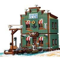 Thumbnail for Building Blocks MOC City Street Expert Fisherman Club House Bricks Toy 30107 - 2