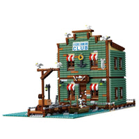 Thumbnail for Building Blocks MOC City Street Expert Fisherman Club House Bricks Toy 30107 - 1