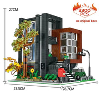 Thumbnail for Building Blocks MOC City Street Expert Modern Korean Villa Bricks Toy 10205 - 2