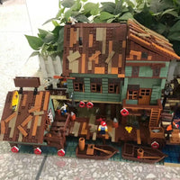 Thumbnail for Building Blocks MOC City Street Expert Old Captain’s Wharf Bricks Toy 30102 - 4