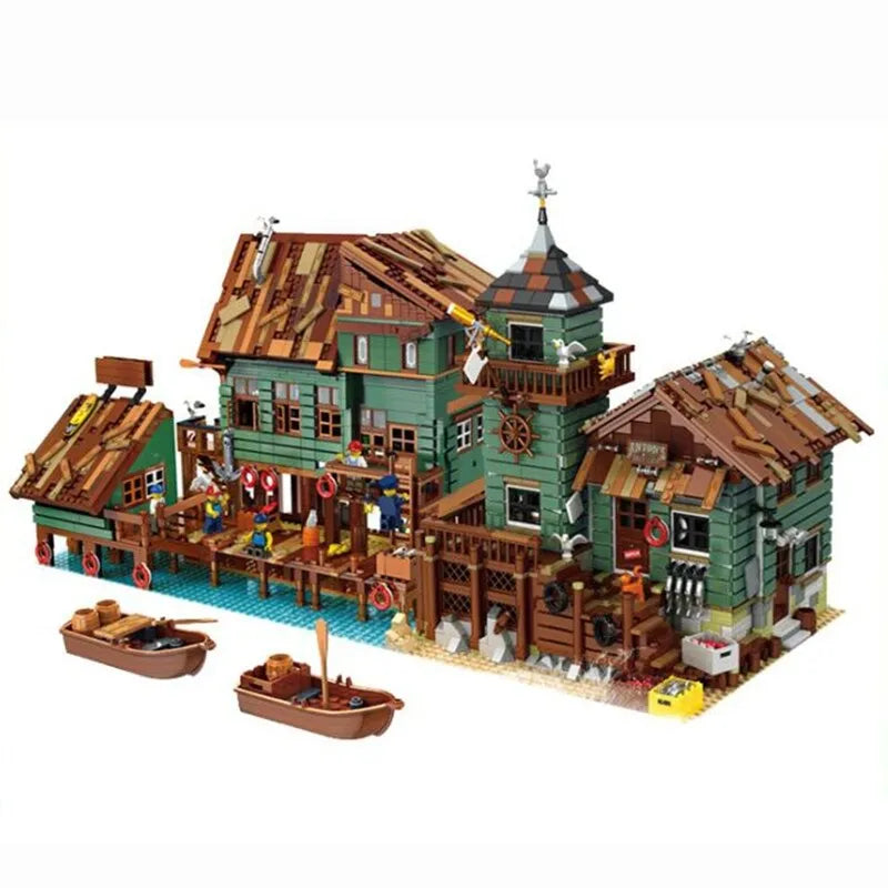 Building Blocks MOC City Street Expert Old Captain’s Wharf Bricks Toy 30102 - 5